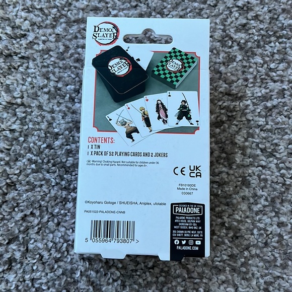 ❤️🔥Demon Slayer Playing Cards NEW PACK❤️🔥 - Picture 2 of 2